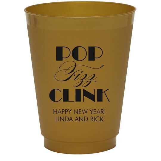 Pop Fizz Clink Colored Shatterproof Cups